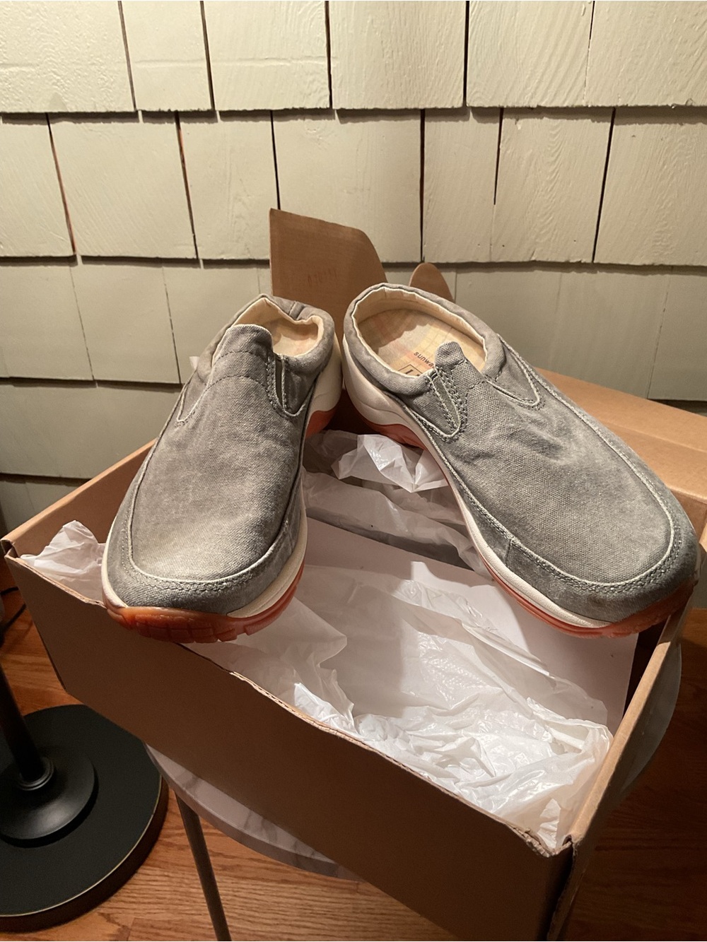 L.L. Bean Women’s Slip-On Mules in Sun washed Green(Sage)